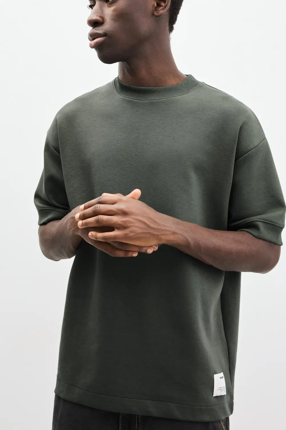 Interlock short sleeve sweatshirt