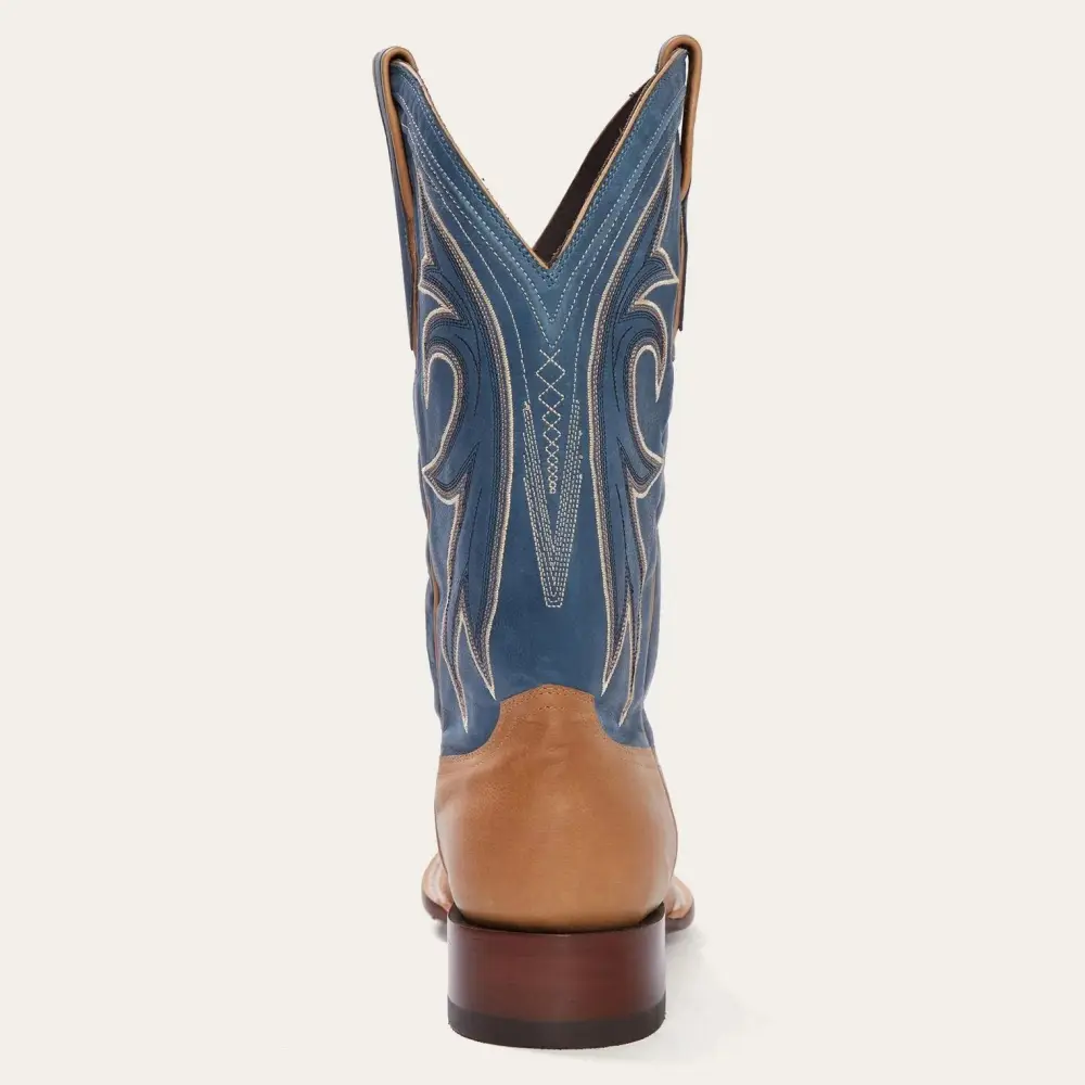 Casper Tan & Blue Matte Cowboy Boot