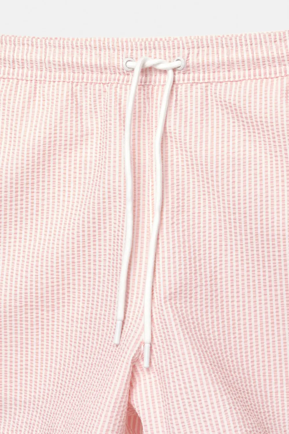 Striped seersucker swimming trunks