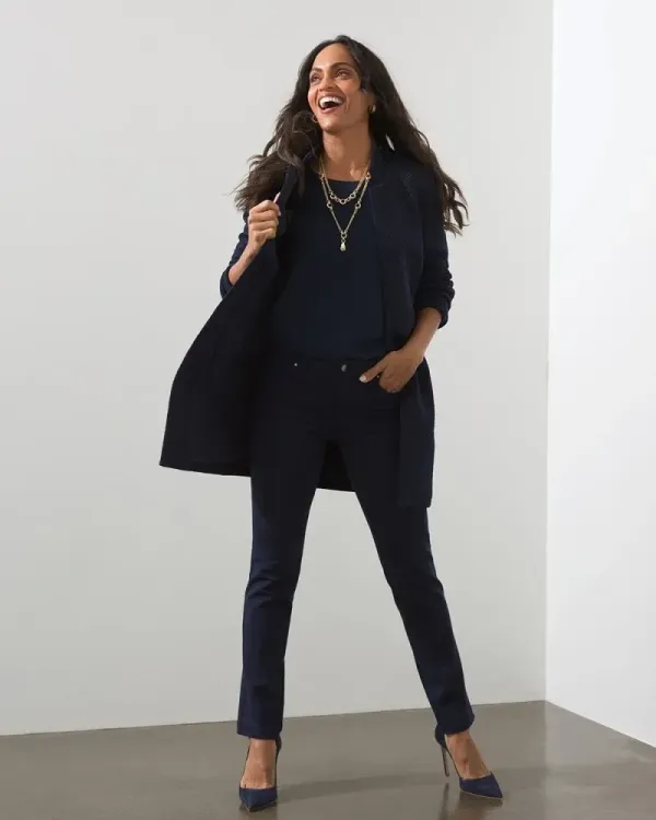 Chevron Jacquard Boyfriend Blazer Shortbread