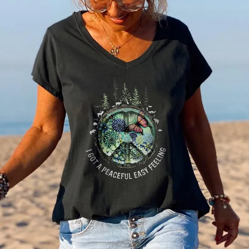 Butterfly Plants I Got A Peaceful Easy Feeling Graphic Tees