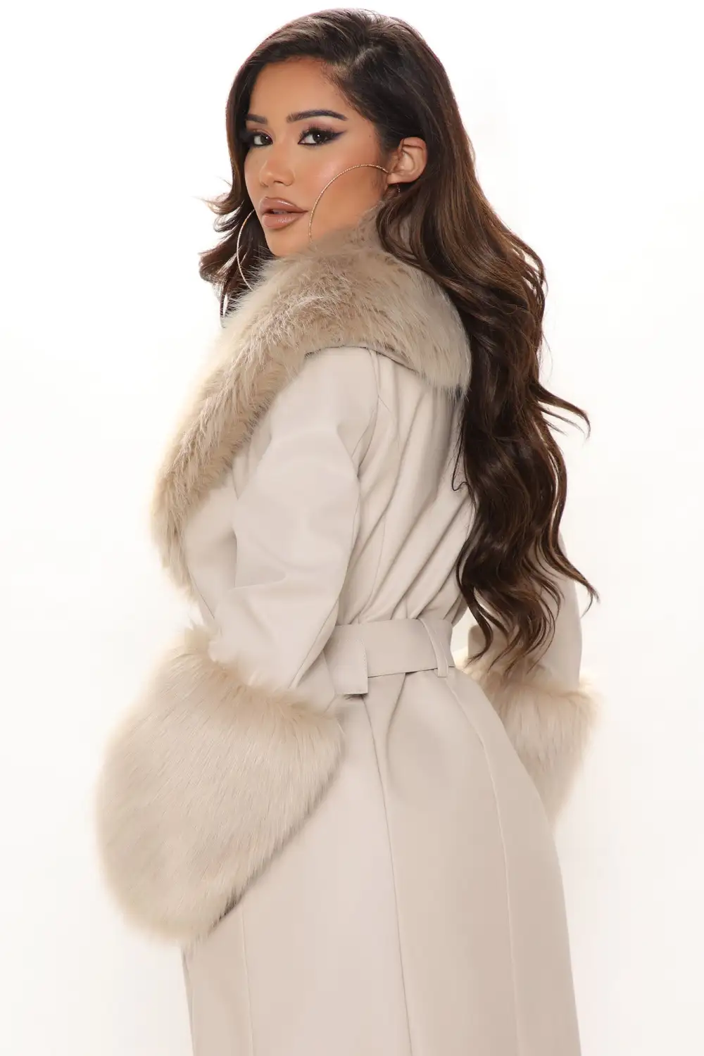Nights In Paris Coat - Taupe