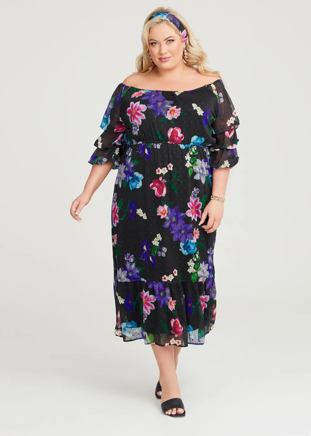 Rose Garden Midi Dress