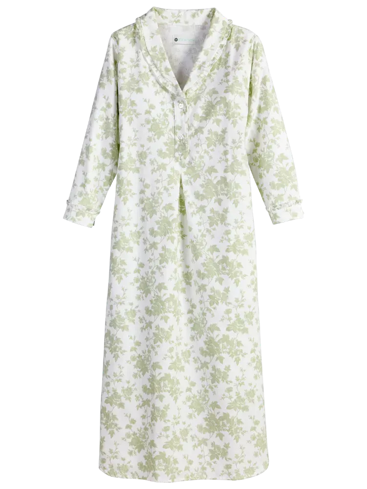 Ella Simone Countryside Toile Portuguese Flannel Nightgown