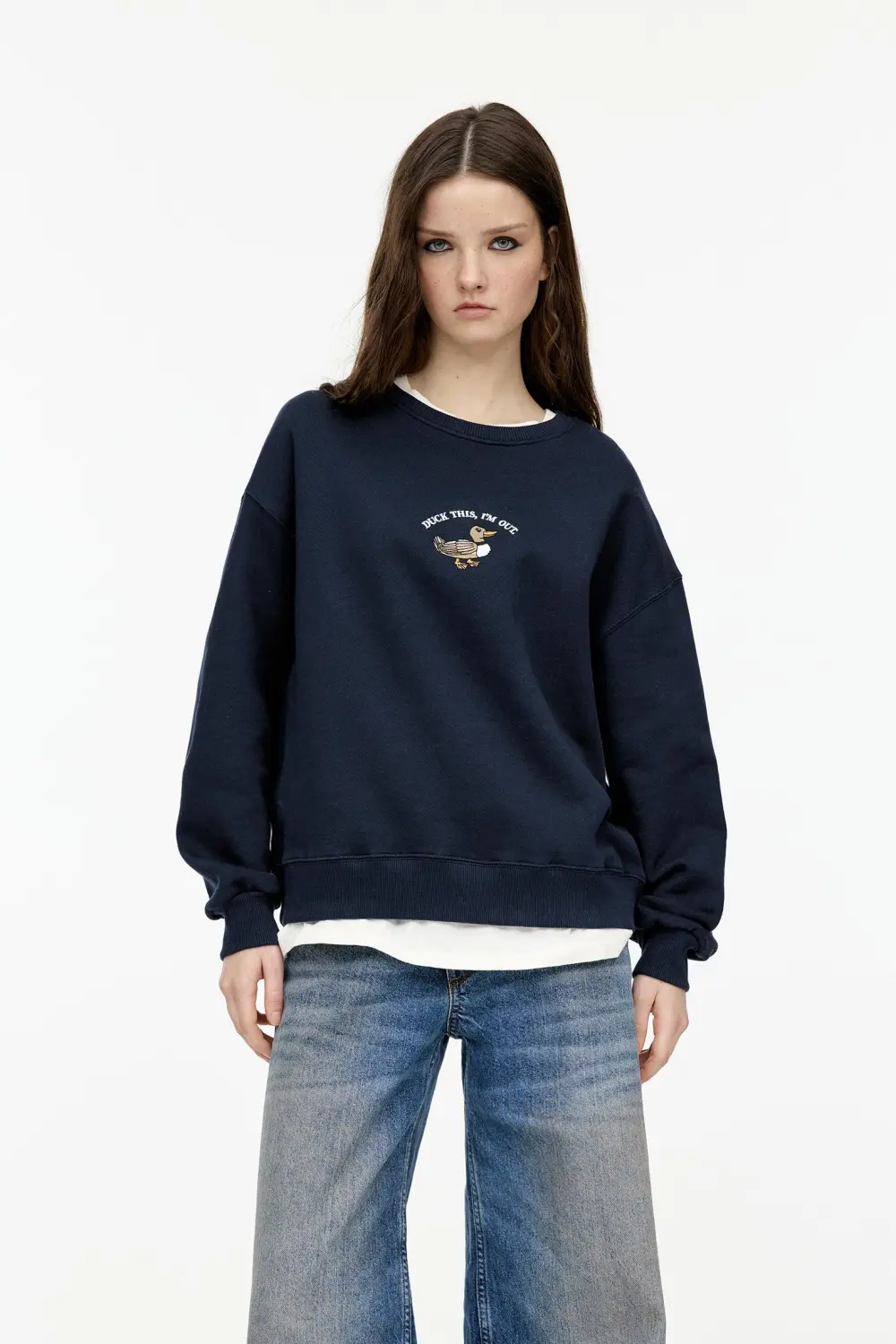 Sudadera gráfico pato