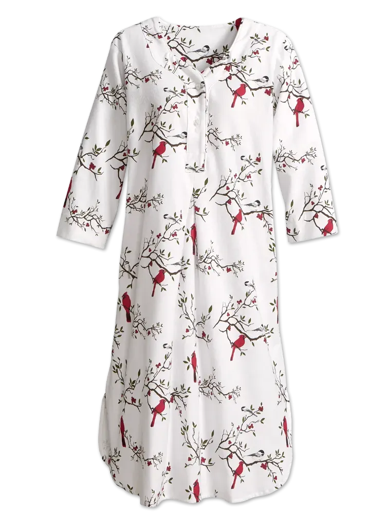 Women's Portuguese Cotton Flannel Nightshirt