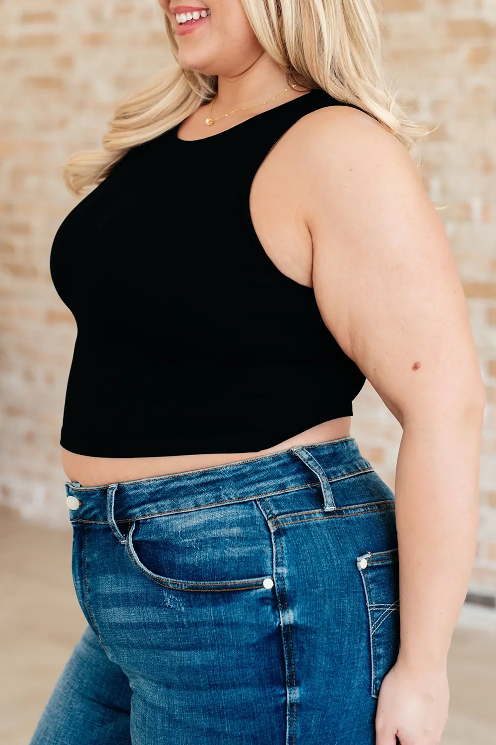 Basic Versatile Simple Daily Black Tank Tops