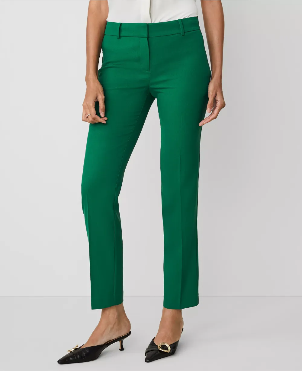 The Straight Pant in Textured Drape