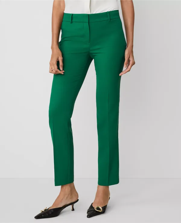 The Straight Pant in Textured Drape