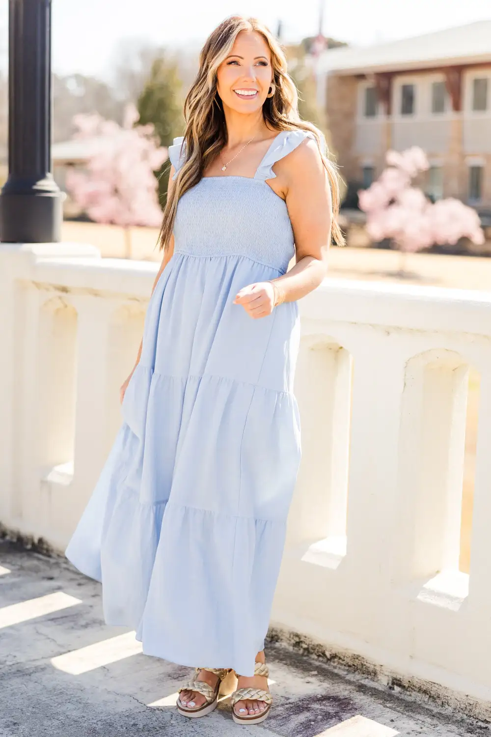Easier To Walk Away Dress, Misty Blue