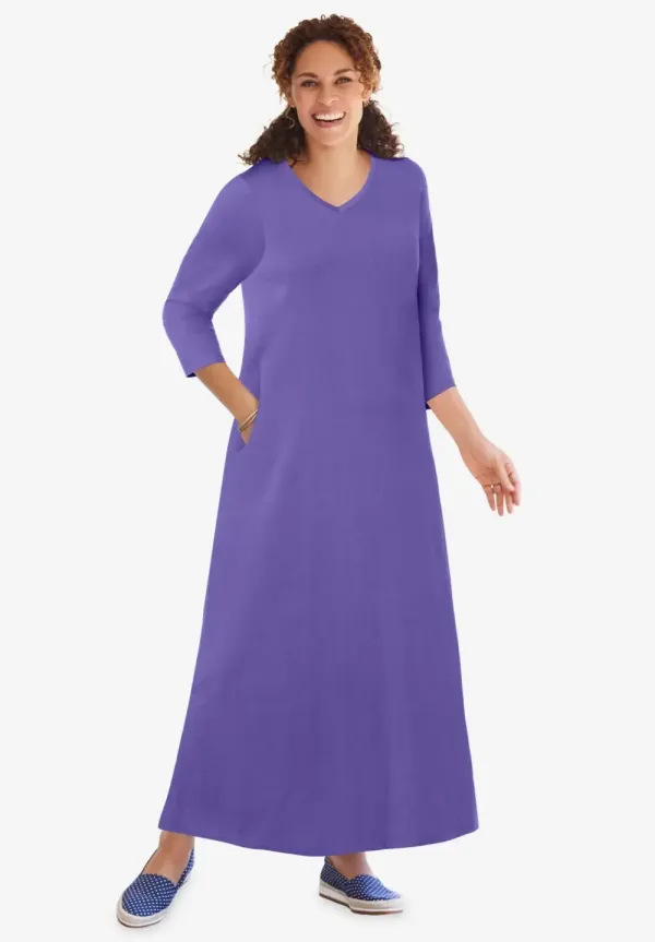 V-Neck Tee Dress