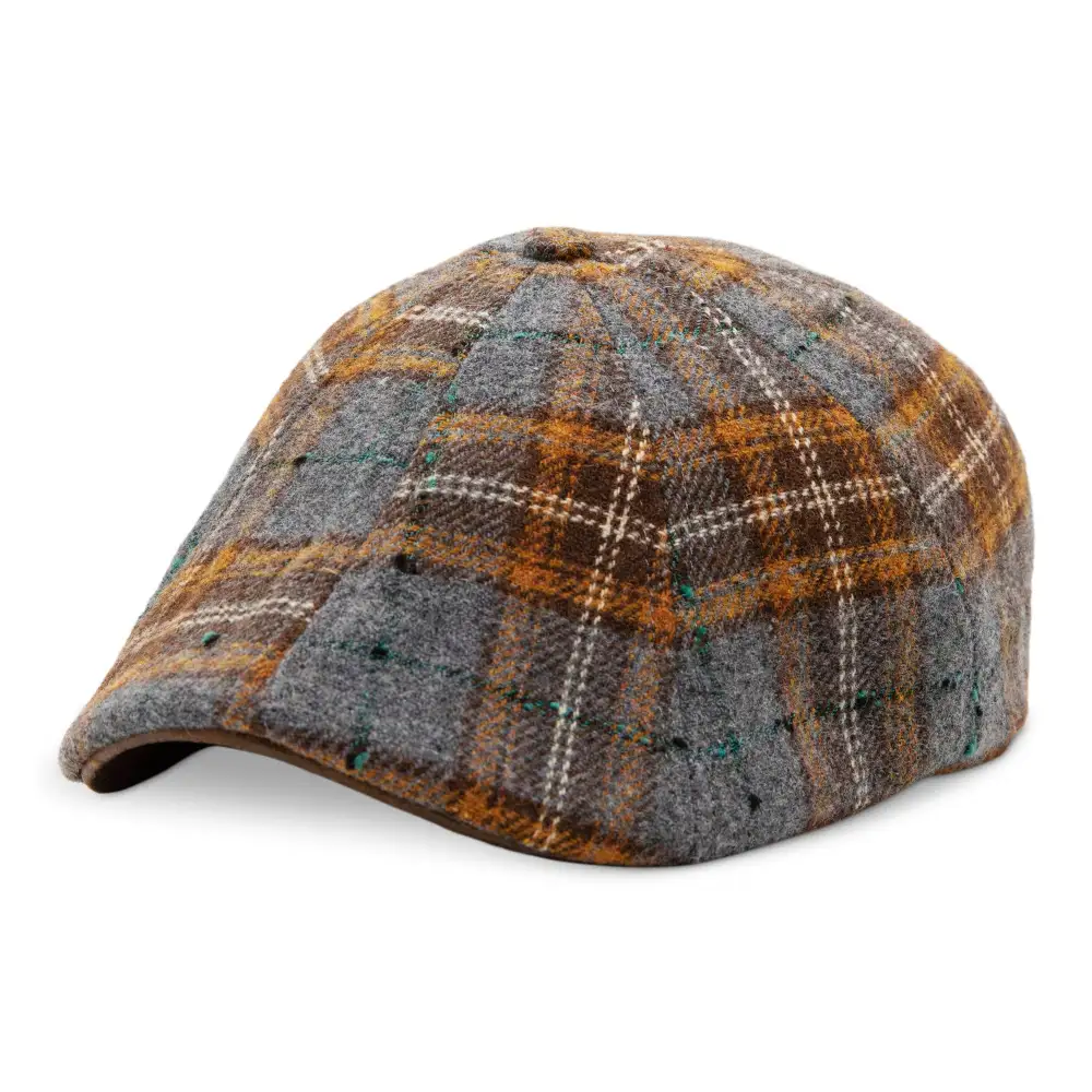 The Autumn Rose Boston Scally Cap - Autumn Plaid
