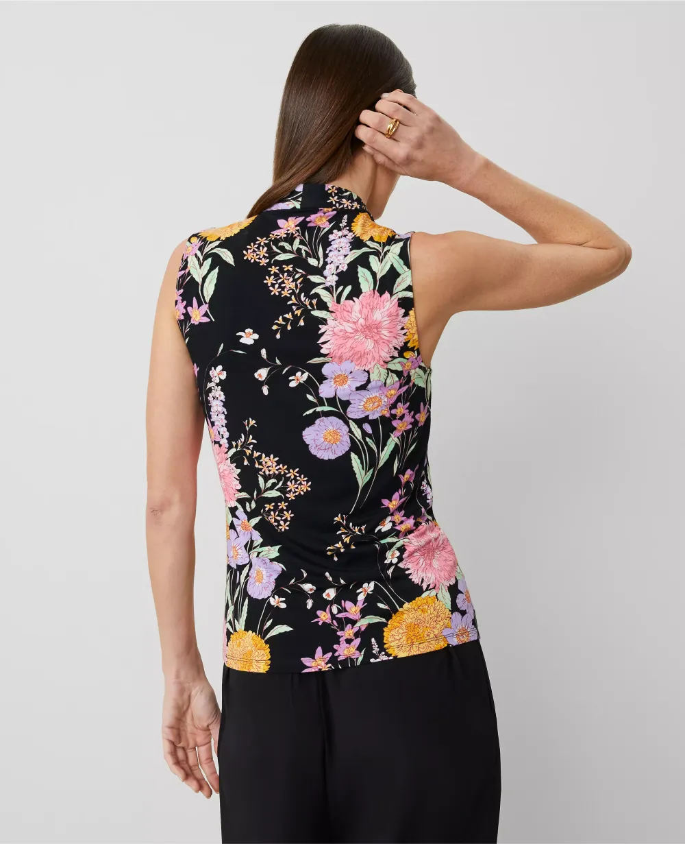 Floral V-Neck Shell