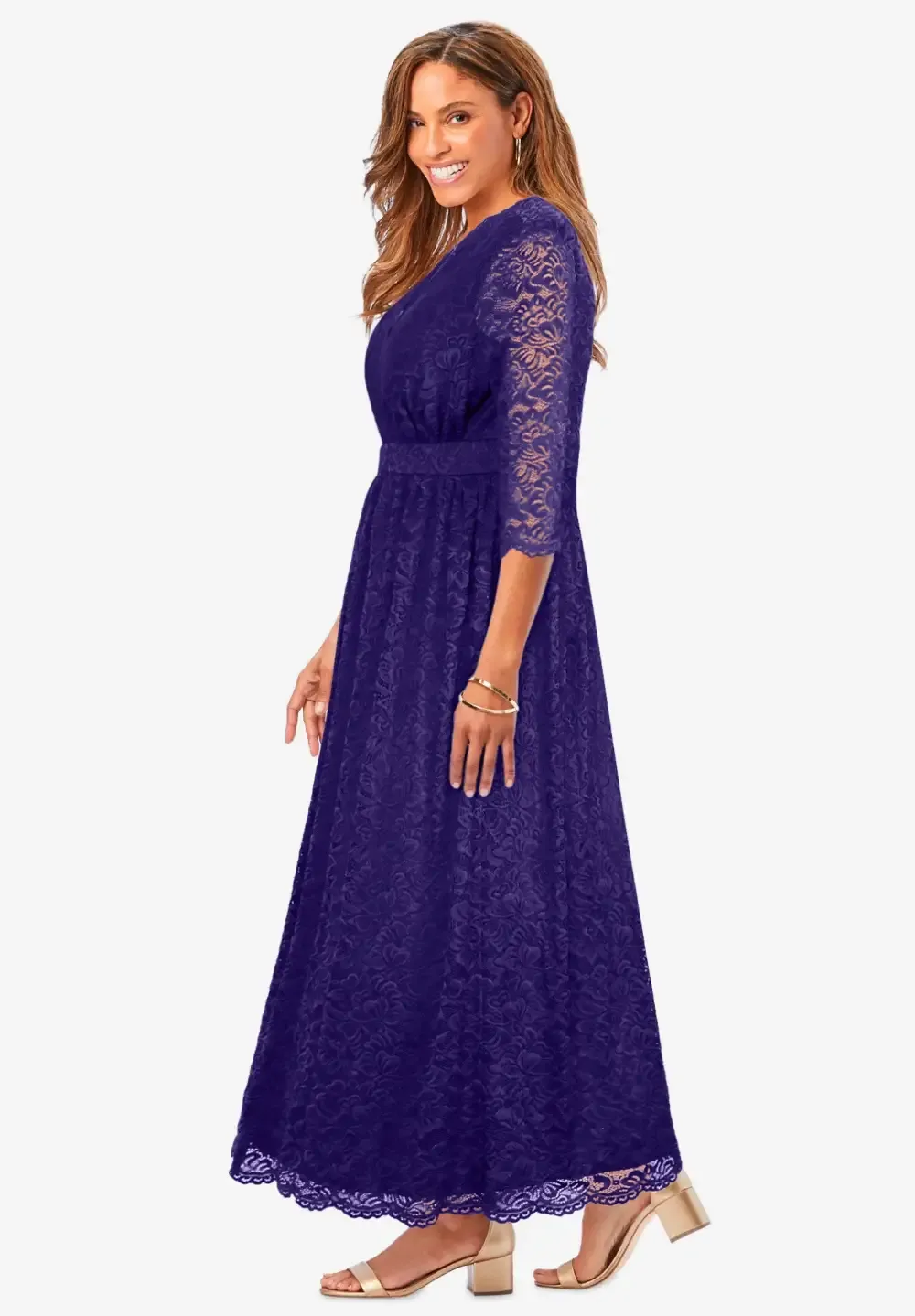 Stretch Lace Maxi Dress