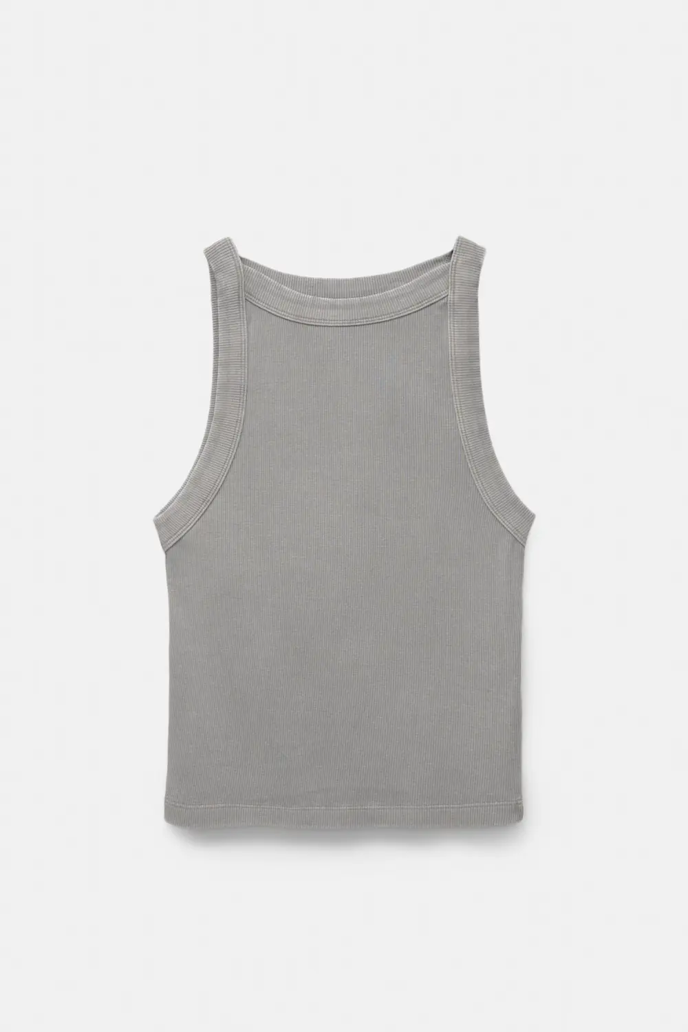 Halter neck tank top with trims