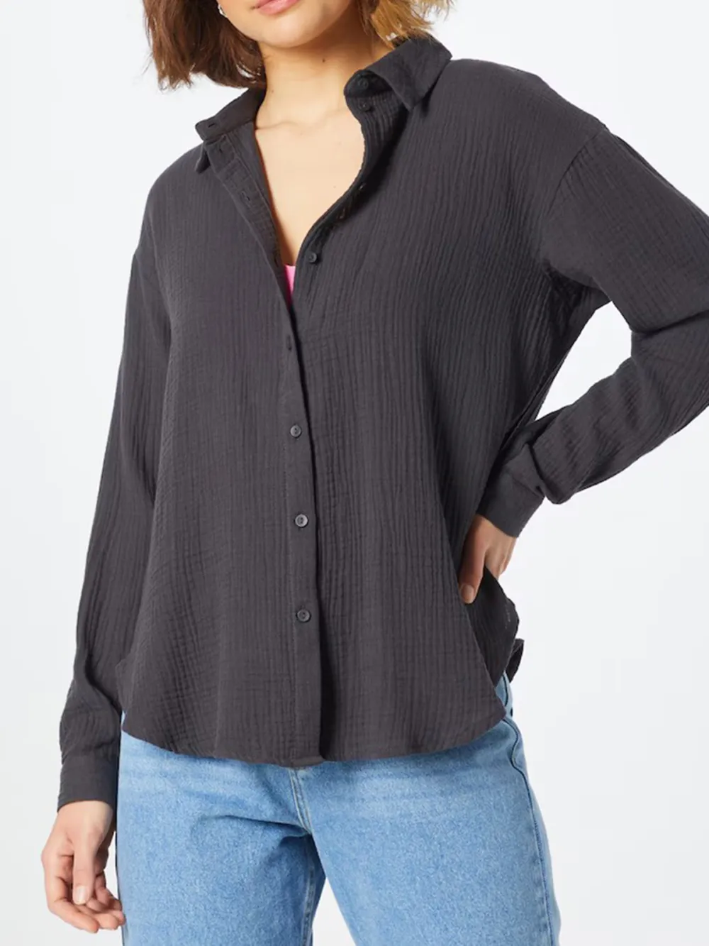 Lapel Long Sleeve Casual Style Blouses