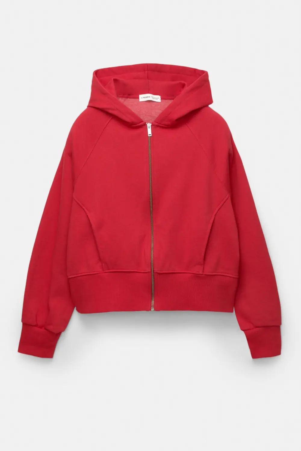 Sudadera cremallera capucha rib