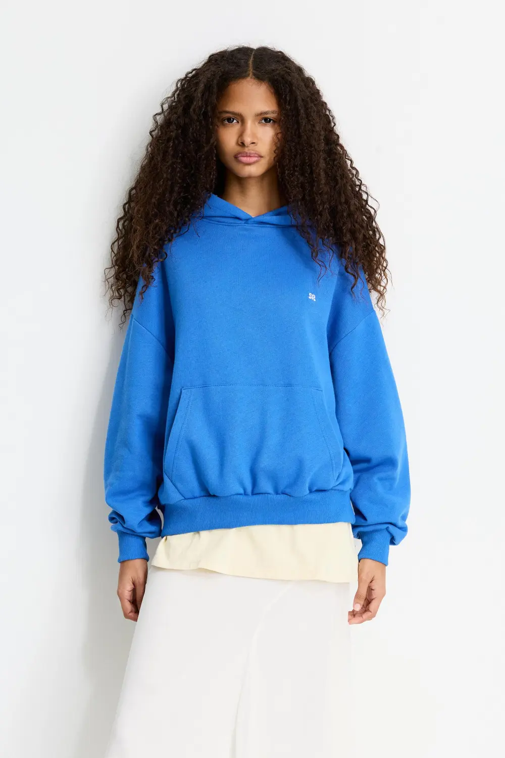Sudadera capucha logo bordado