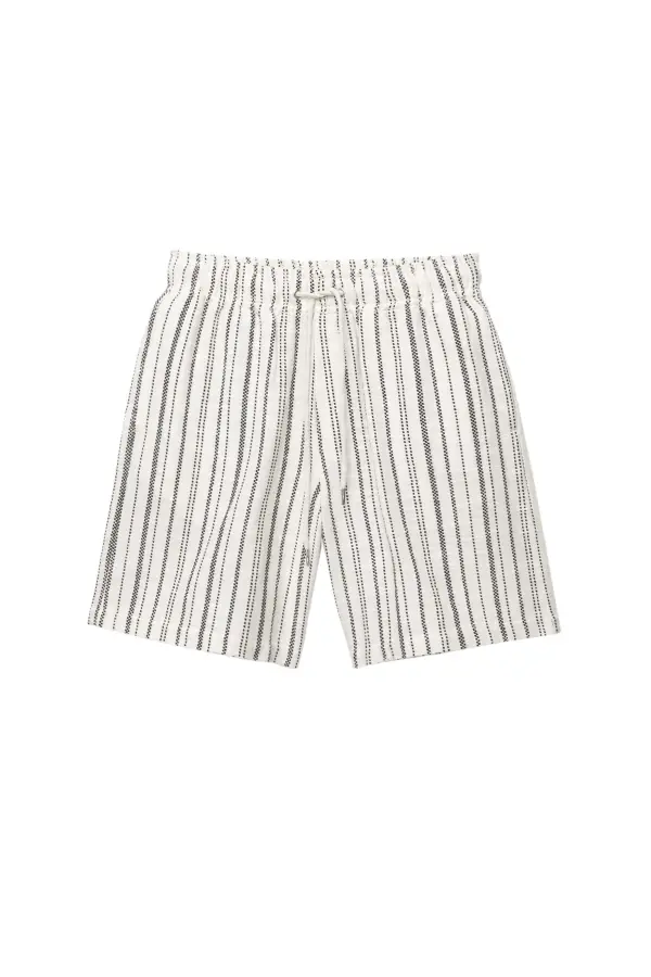 Striped Bermuda short sweatpants