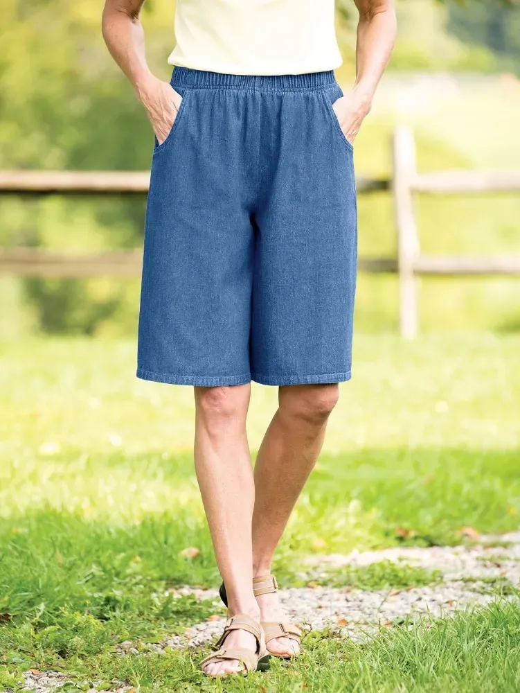 Women's Denim Walking Shorts