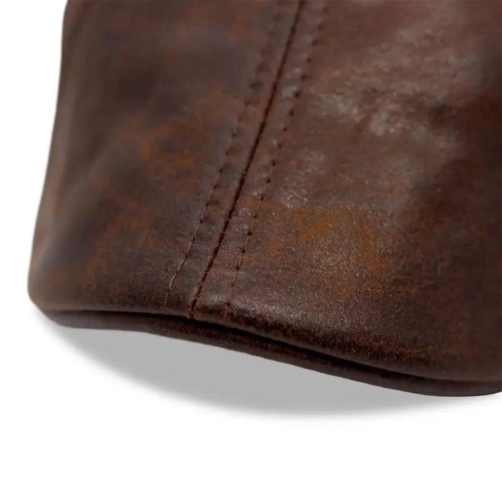 The Scrapyard Boston Scally Cap - Brown