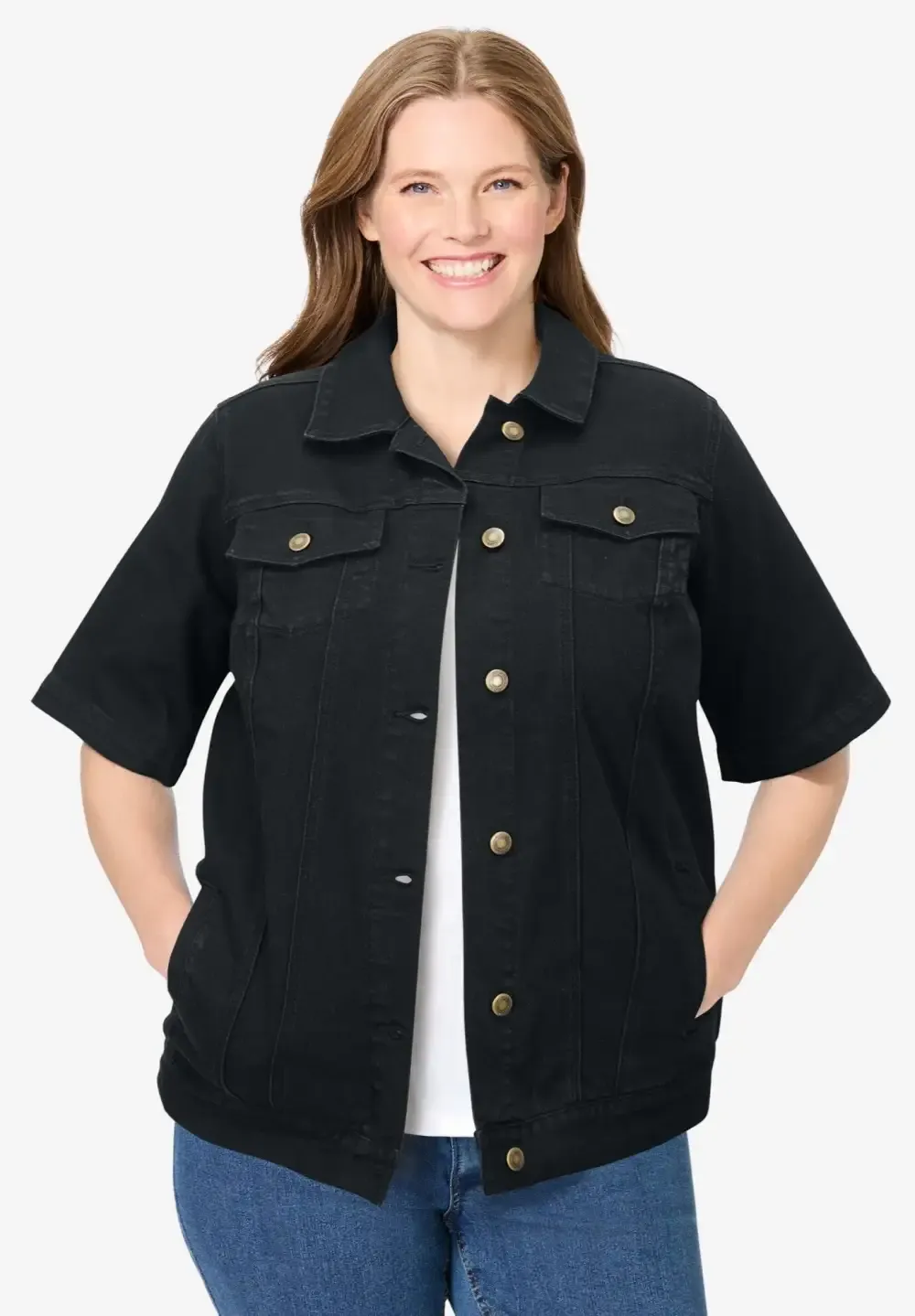 Short-Sleeve Denim Jacket