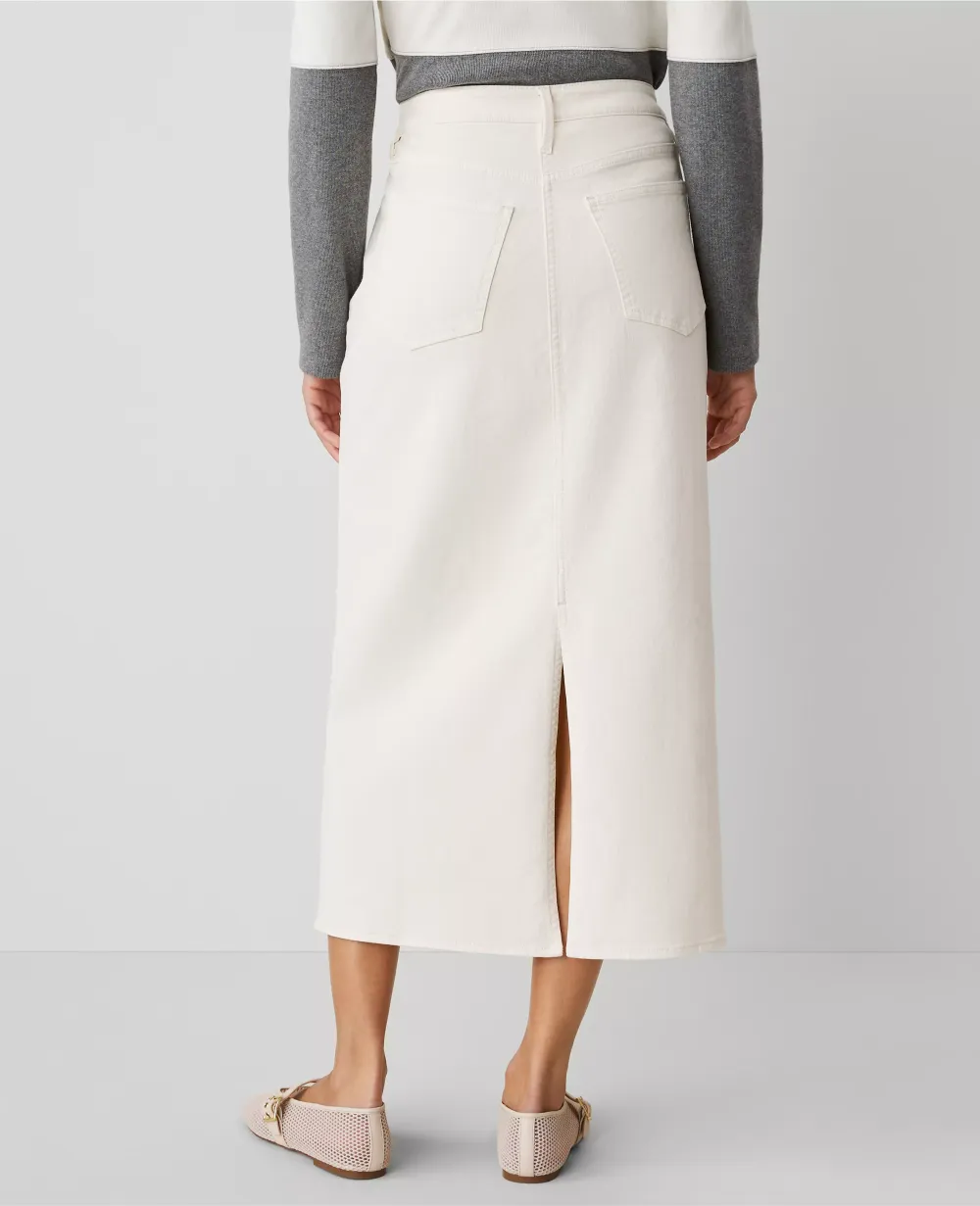 Weekend Collection Denim Column Skirt