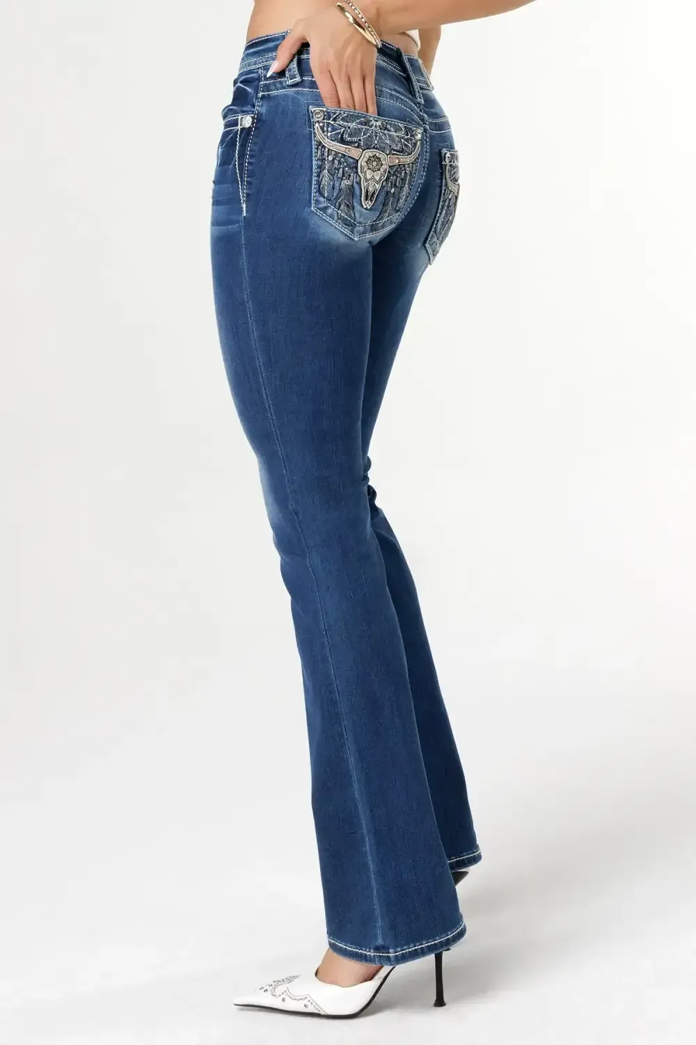 Dreamin' Longhorn Bootcut Jeans