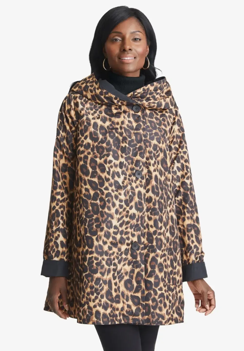 Reversible A-Line Raincoat