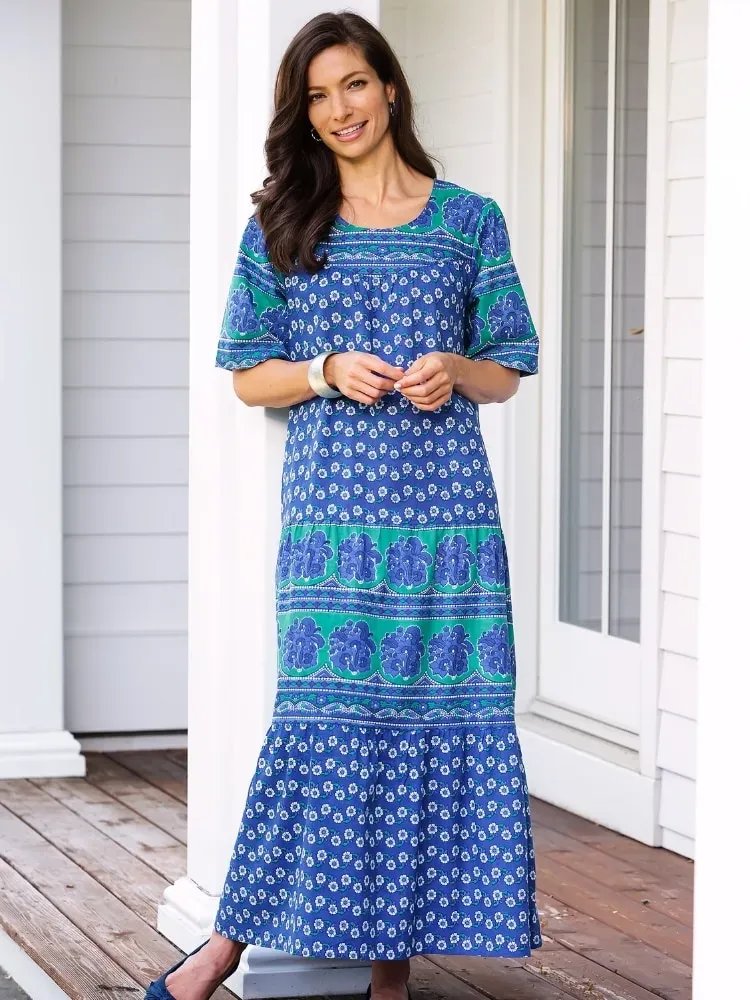 Ankle-Length Cotton Muumuu