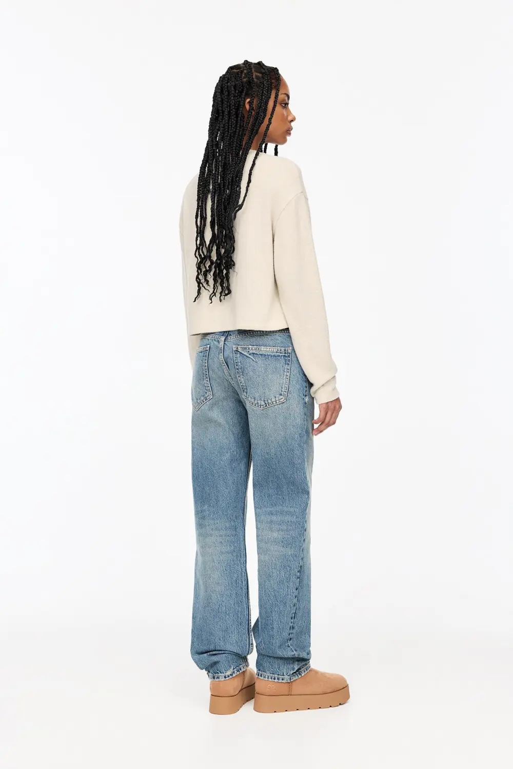 Jersey cropped soft touch