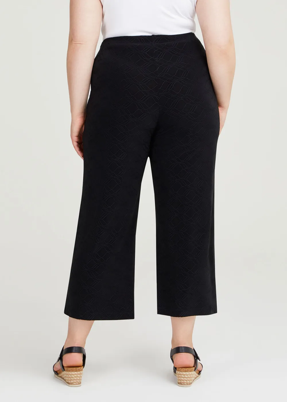 Jacquard Jersey Culotte Pant