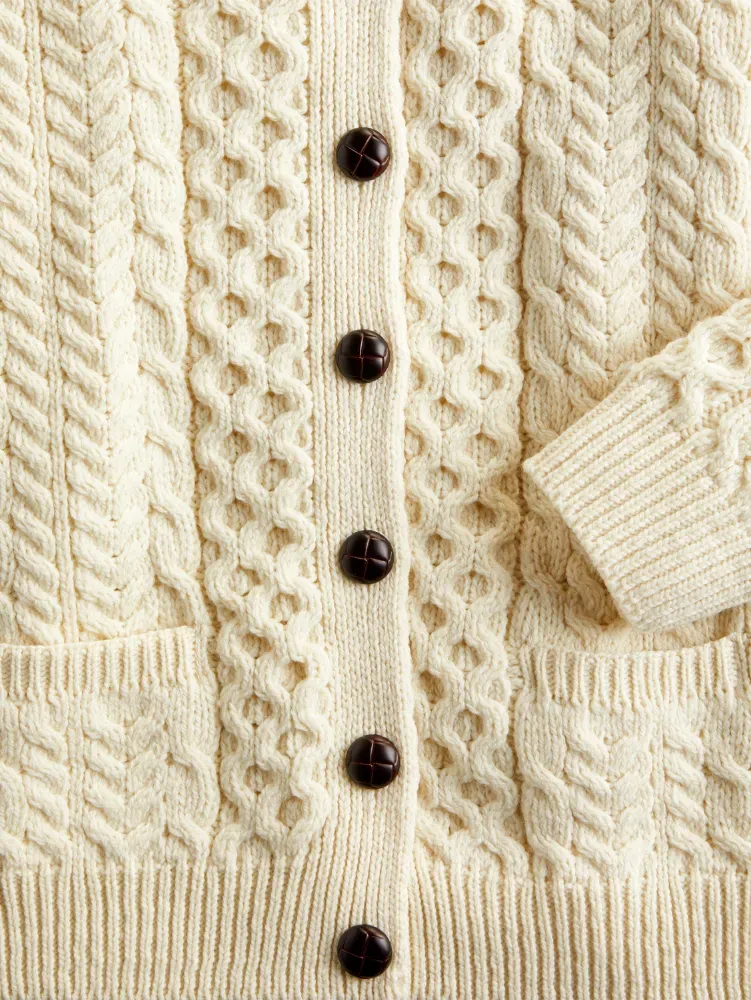 Women's Irish Wool Timeless Cardigan