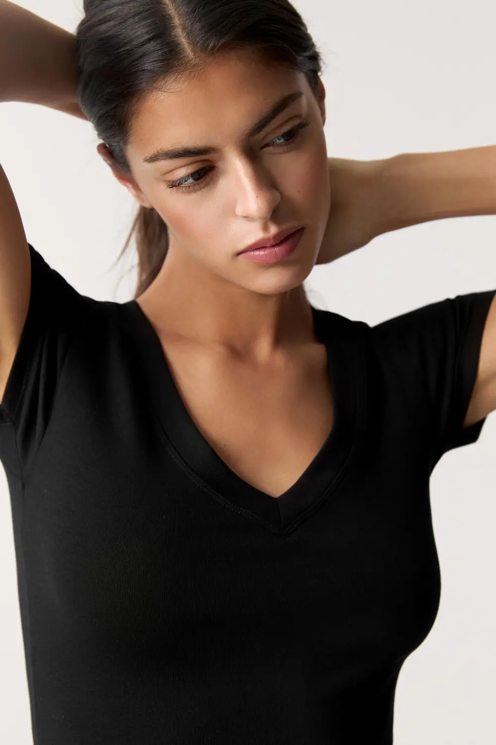 Camiseta escote pico