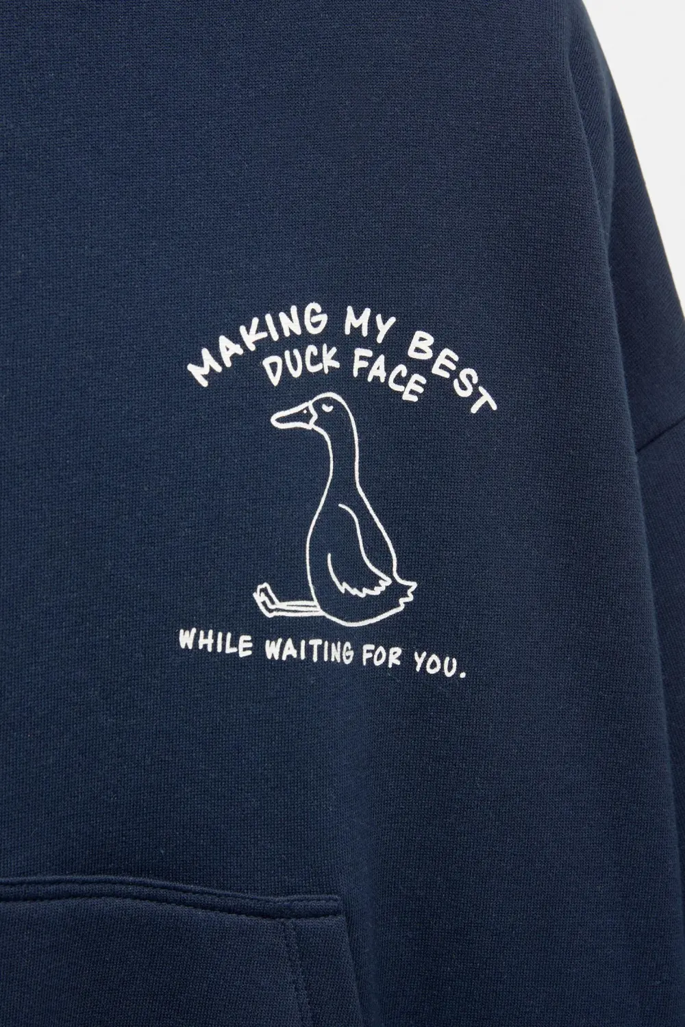 Sudadera capucha gráfico pato