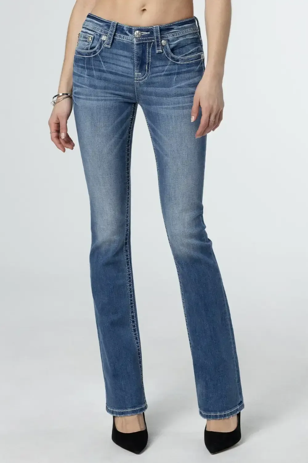 Floral Bloom Bootcut Jeans