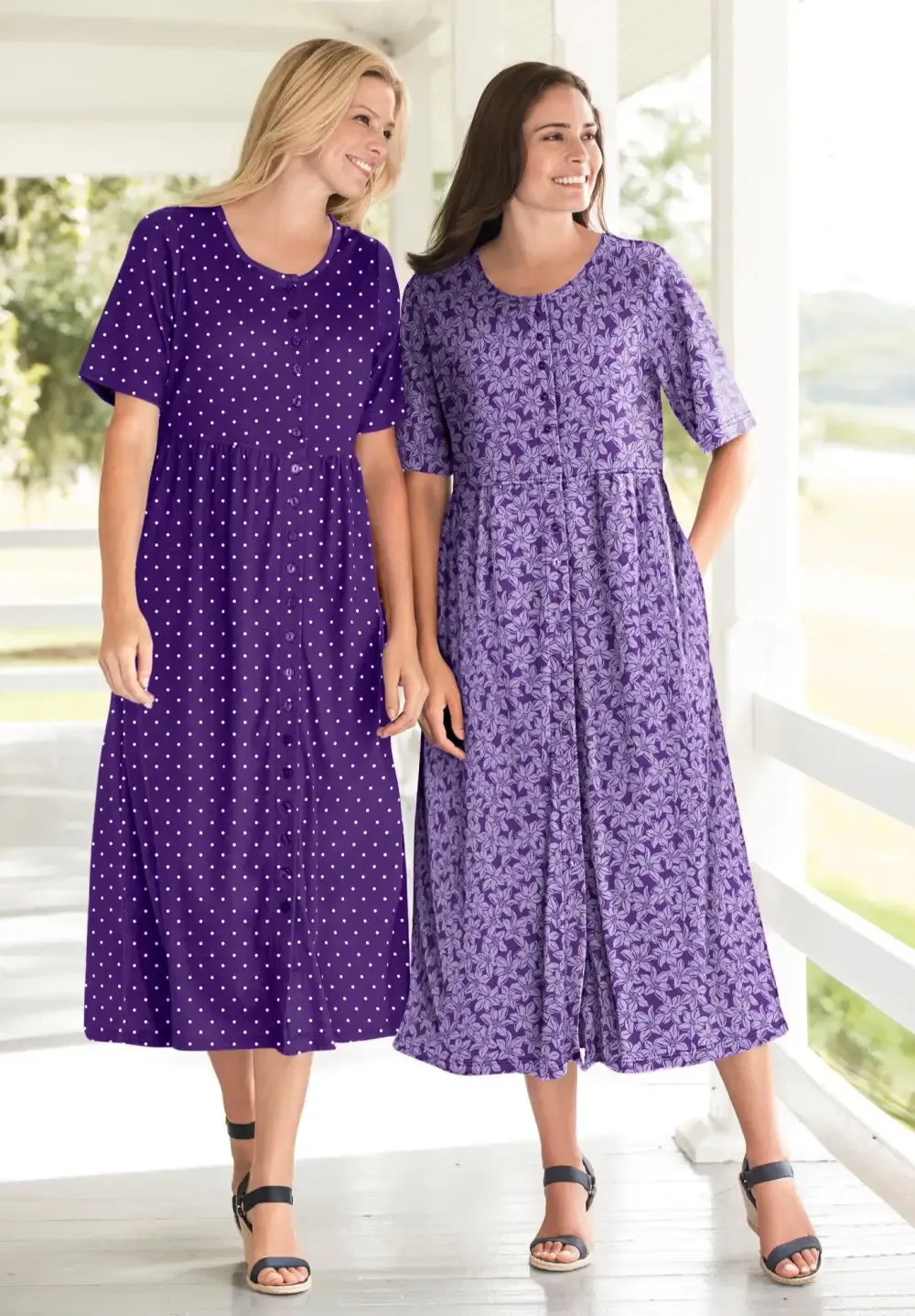 Button-Front Essential Dress