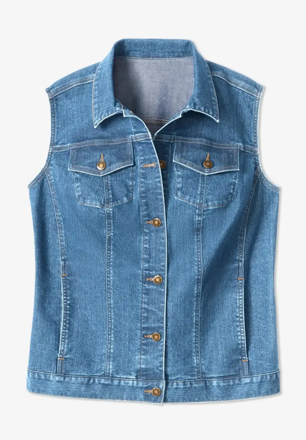 Stretch Denim Vest