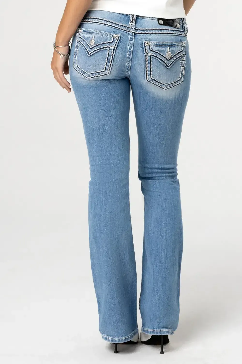 Cleo Stitched Bootcut Jeans