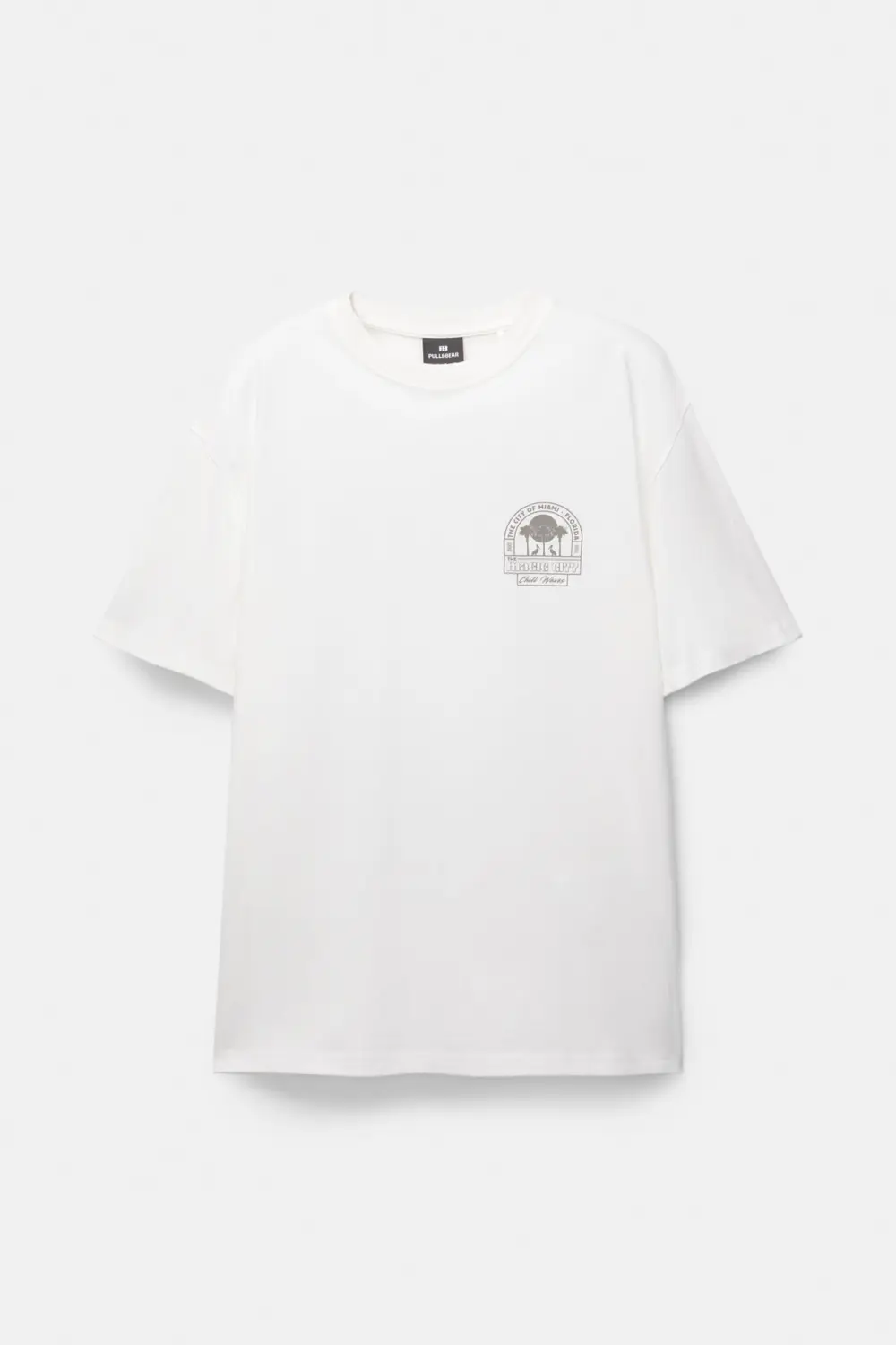 White Miami graphic T-shirt