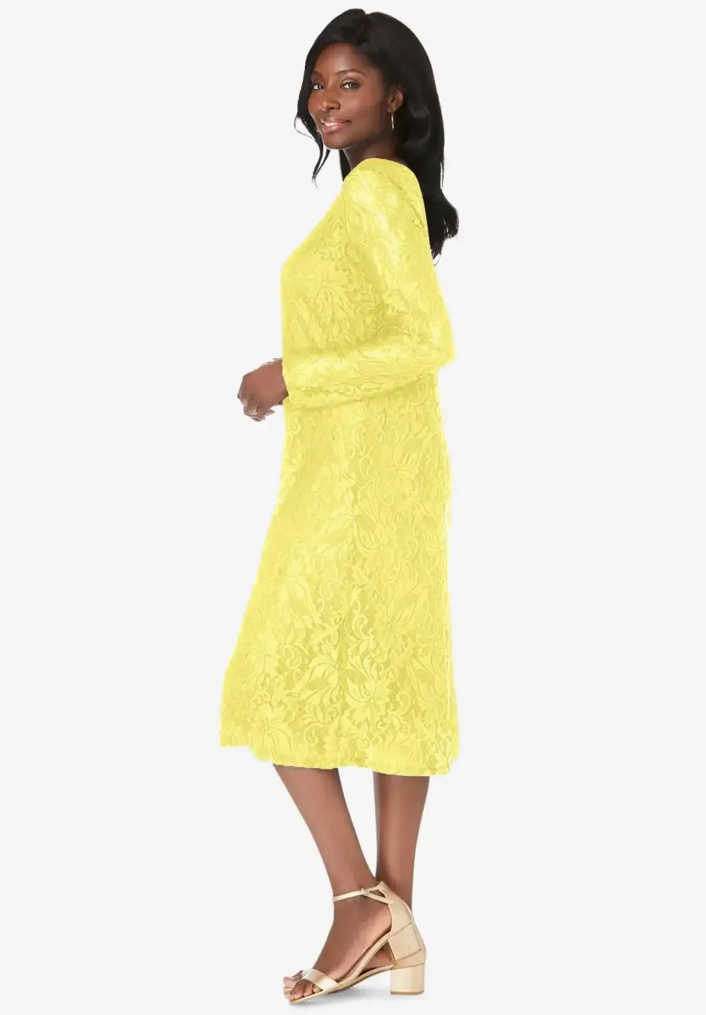 Stretch Lace Shift Dress