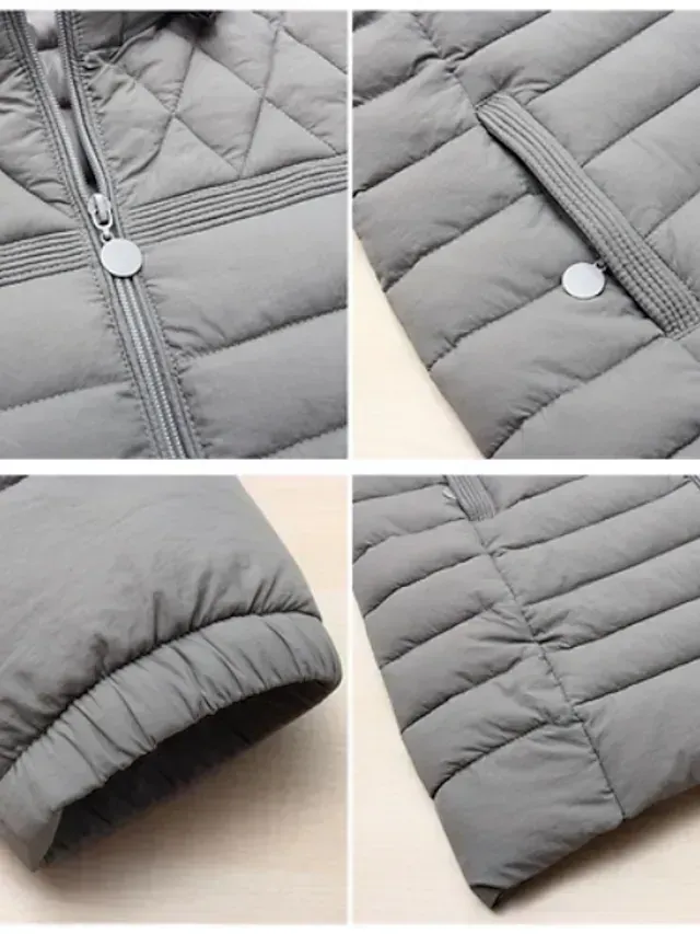 Women's down jacket simple casual with pockets