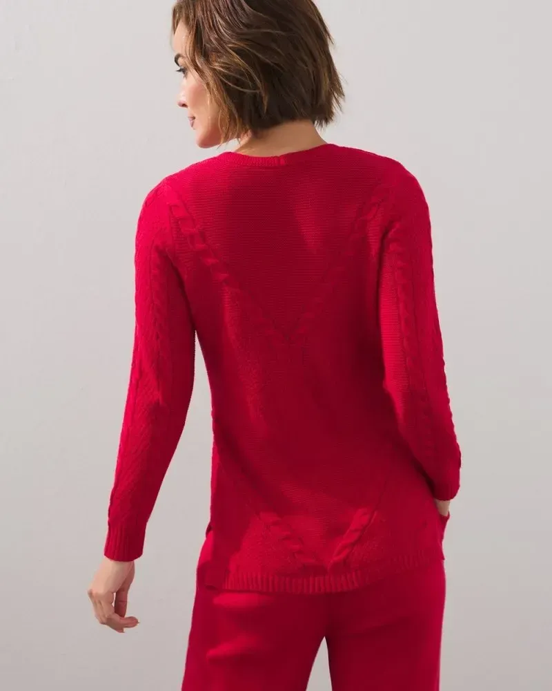 Zenergy Cotton-Cashmere Blend Tunic Ecru