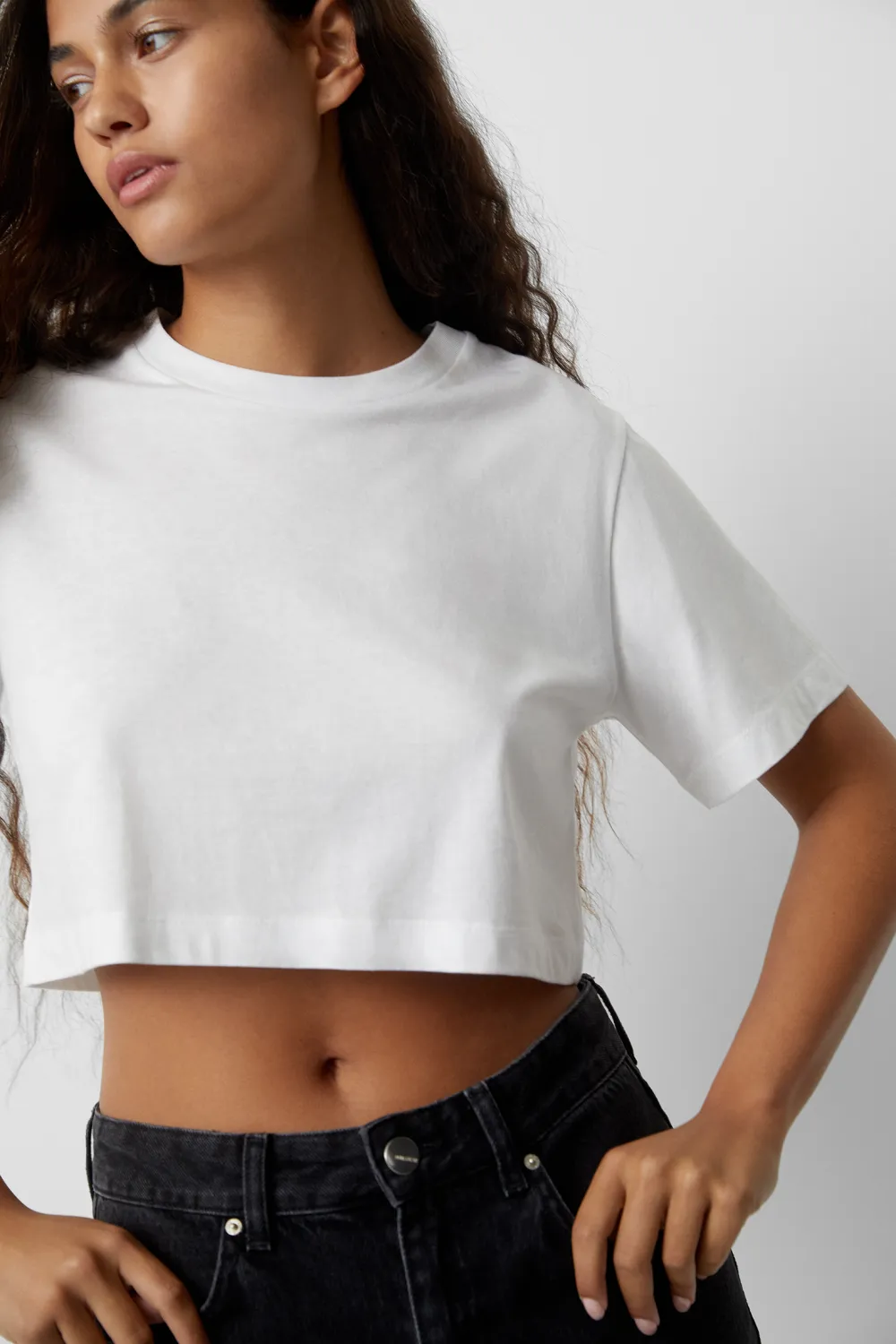Camiseta cropped básica