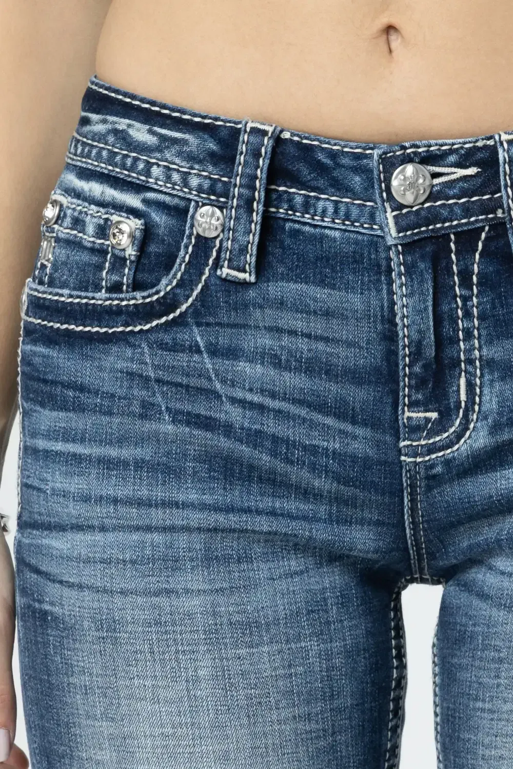 Tribal Horseshoe Bootcut Jeans