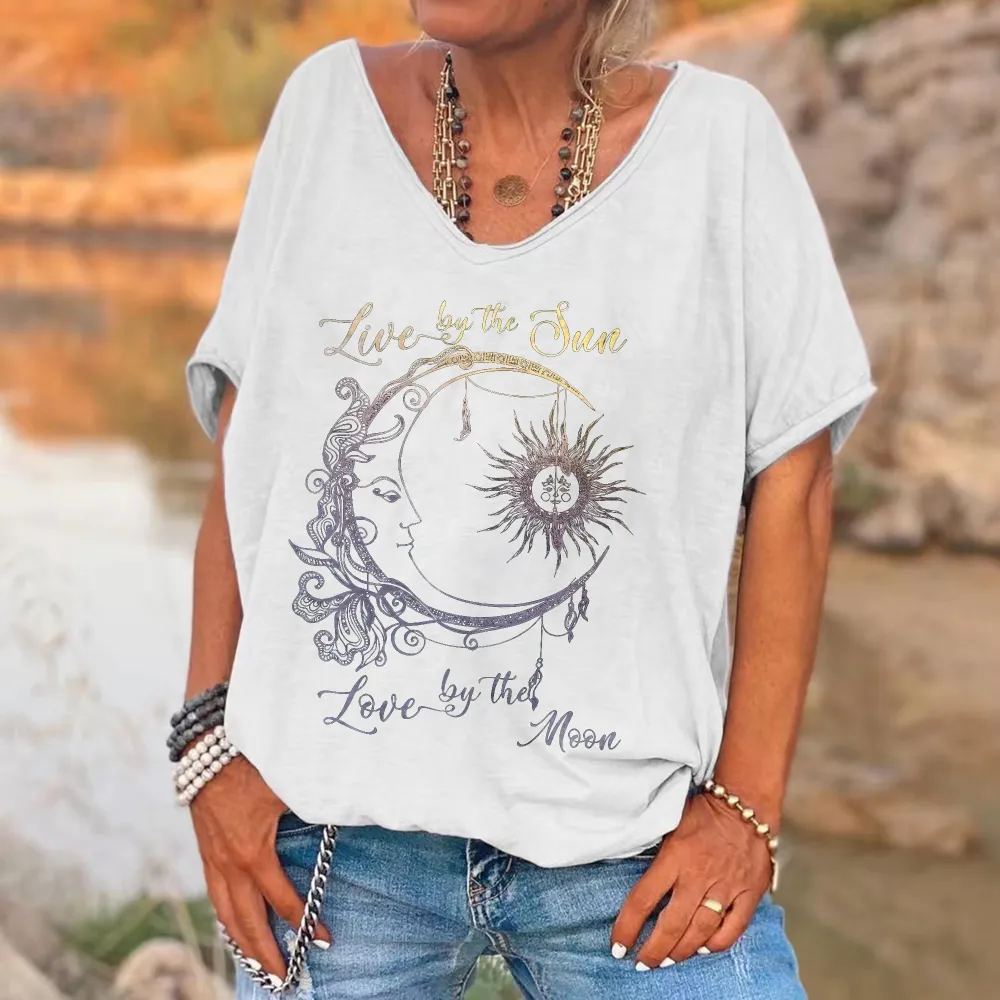 Live By The Sun Printed Women's T-shirt