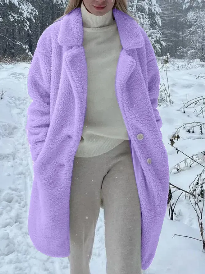 Shawl Collar Casual Cotton Coat Jacket