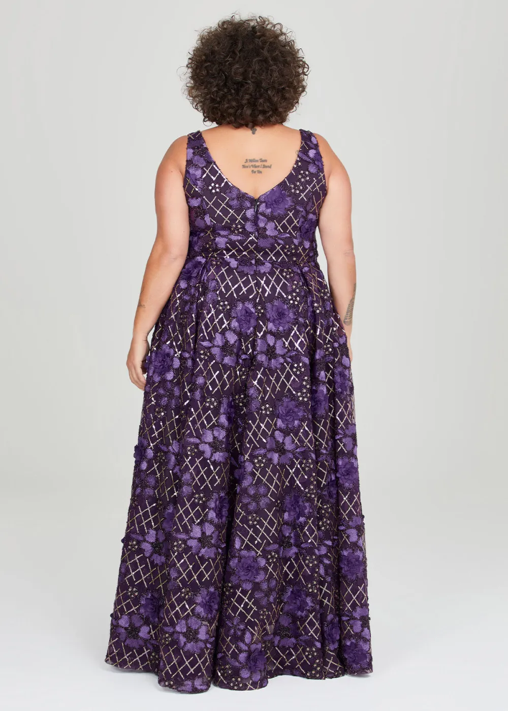 Candlelight Sequin Flower Gown