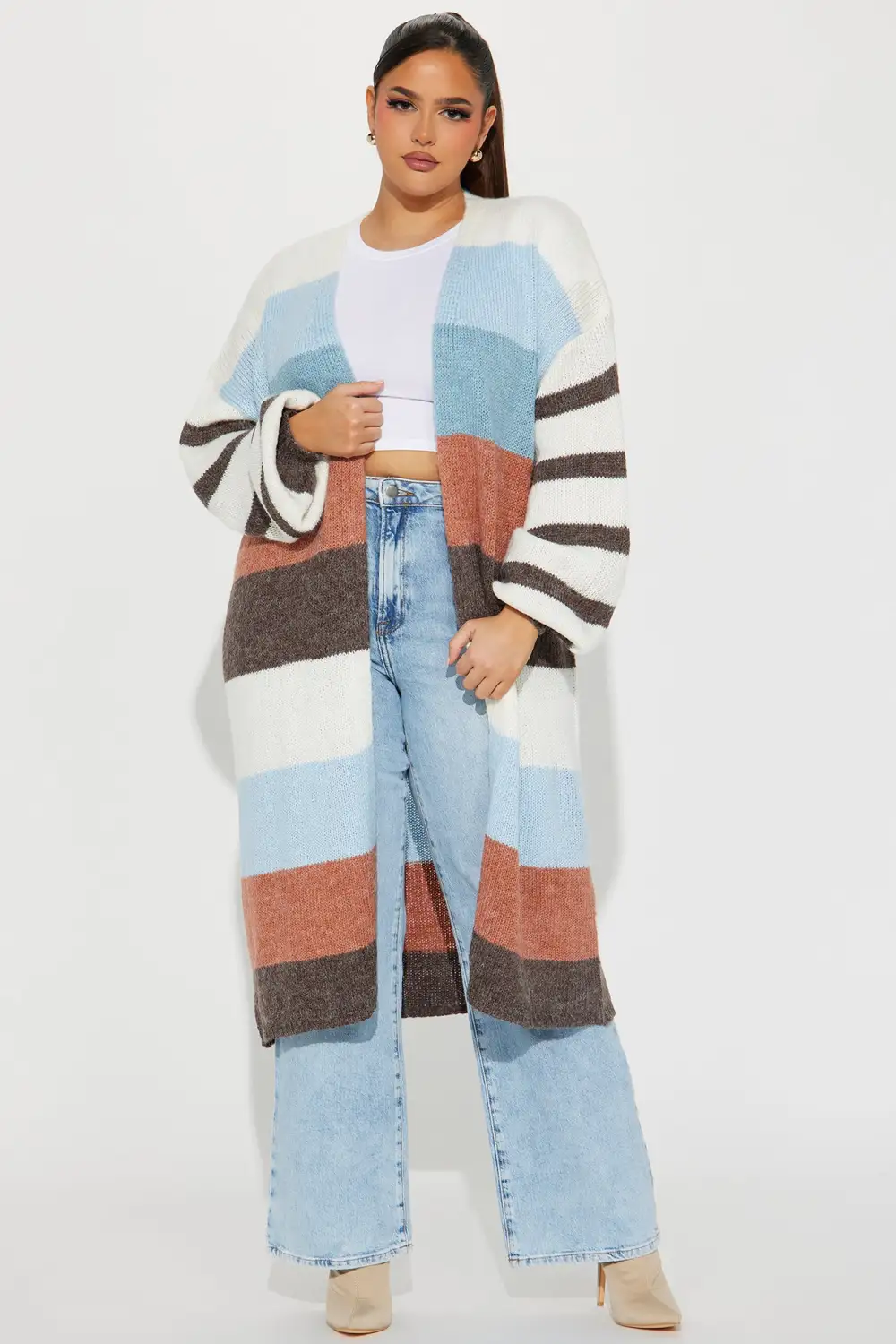 Still Need You Striped Cardigan - Multi Color