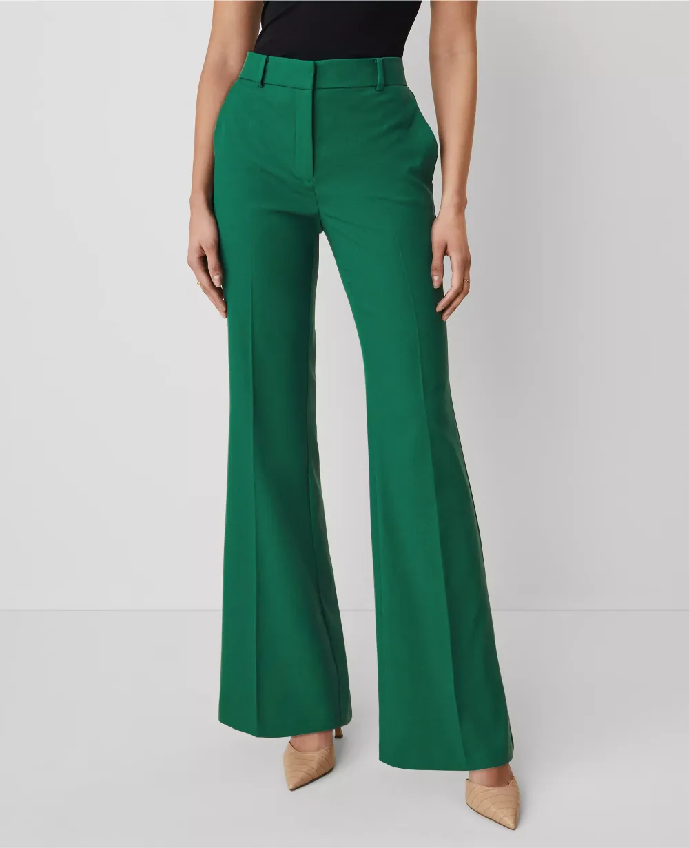The Flare Trouser Pant in Textured Drape
